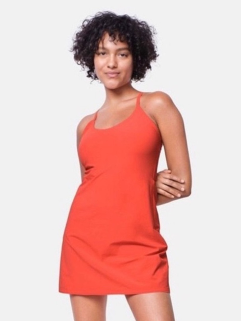 Outdoor Voices Red Strappy Mini Dress